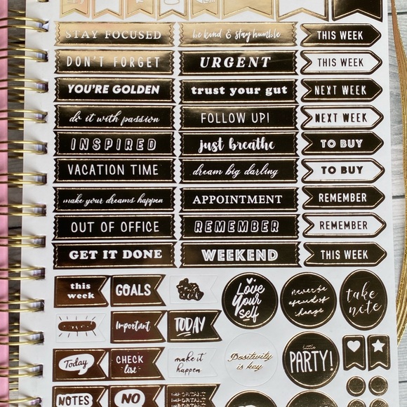 Grow With Grace Notebook with Inspirational Stickers and Pen - Picture 2 of 3
